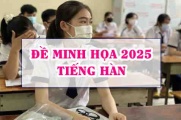 Đề minh hoạ 2025 Tiếng Hàn thi tốt nghiệp THPT